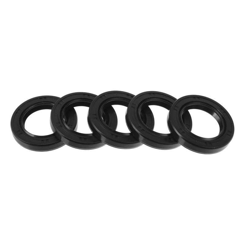 RATCHROLL Oil Seal TC Seal Ring Rotary Shaft Seal 28x44x7mm High Pressure Nitrile Rubber Black 5 Pcs - Image 1